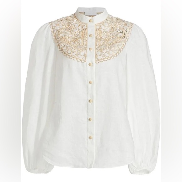 ZIMMERMANN Linen Jeannie Blouse - Picture 4 of 7
